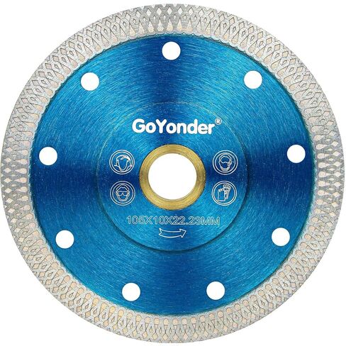 GoYonder Tile Blade 7 Inch, Super Thin Diamond Saw Blade for Cutting Porcelain Tiles, Granite Marble Ceramics (7"-Blue) in Saudi Arabia