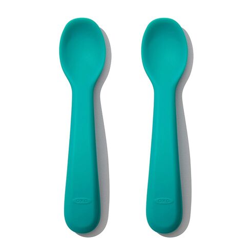 OXO Tot Silicone Spoon Set Teal in Kuwait