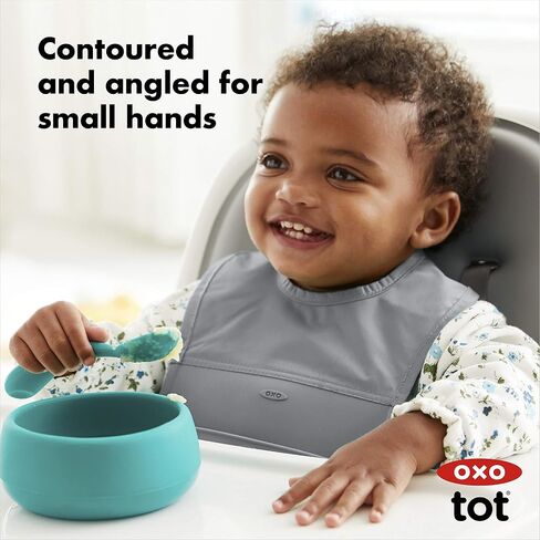 OXO Tot Silicone Spoon Set Teal in Kuwait