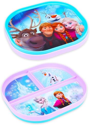 Disney Frozen Dinnerware Set for Kids - Kitchen Accessories Bundle with 2 Dinner Plates Plus Stickers | Disney Frozen Dinnerware Pack for Girls in Kuwait
