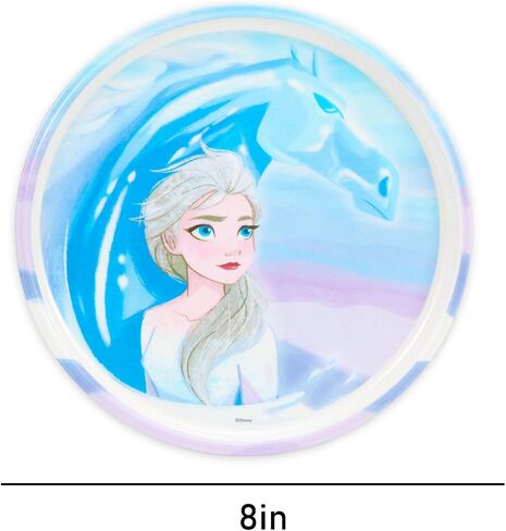 Disney Frozen Dinnerware Set for Kids - Kitchen Accessories Bundle with 2 Dinner Plates Plus Stickers | Disney Frozen Dinnerware Pack for Girls in Kuwait
