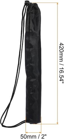 16.5"X2" Long Monopod Carrying Case Bag, Nylon Carry Bag with Shoulder Strap Portable Folding for Camera Monopod, Black in Kuwait