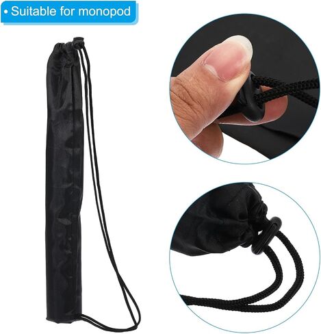 16.5"X2" Long Monopod Carrying Case Bag, Nylon Carry Bag with Shoulder Strap Portable Folding for Camera Monopod, Black in Kuwait