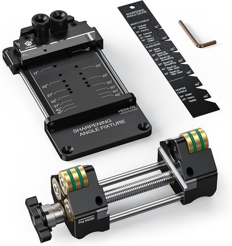 HONGDUI HD34 Chisel Sharpening Jig Honing Guide for 0.1"-3.2" Chisel Planes | 15°-47°Adjustable Auto-Lock Angle Fixture & Gauge, Ultra Straight Roller, Ergonomic Design, Precision and Fast Sharpening in Kuwait
