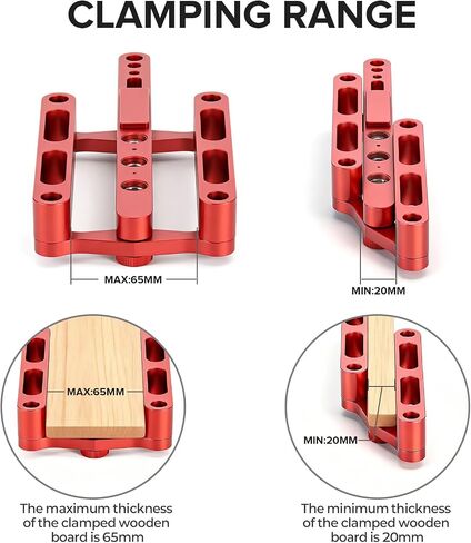 Self Centering Dowel Jig Kit, 6/8/10mm Woodworking Dowel Jig | Dowel Hole Locator with Steel Bushings, Adjustable Tool for Furniture, Cabinets, and Joinery Projects in Kuwait