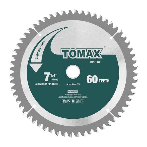 TOMAX 10 بوصة 80 سن TCG من الألومنيوم والمعادن غير الحديدية شفرة المنشار مع أربور 5/8 بوصة in Kuwait