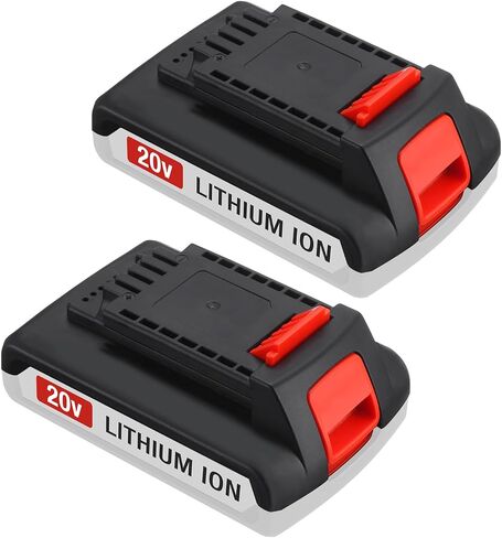 Upgraded 2 Pack 3.0Ah 20v Max LBXR20 Replace Battery for Black and Decker | Replacement Weed Eater Battery LBX20 LBX4020 LBXR2020-OPE Cordless Power Tools Series in Kuwait