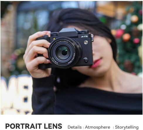 TTArtisan AF 56mm F1.8 Fuji XF, 56mm f/1.8 Fuji X Mount Lens, APS-C Lens for Fujifilm X-Mount XS10 X-A5 X-A7 X-M1 X-M2 X-E4 X-T1 X-T10 X-T2 X-T20 X-T3 X-T4 X-T100 (Black) in Kuwait