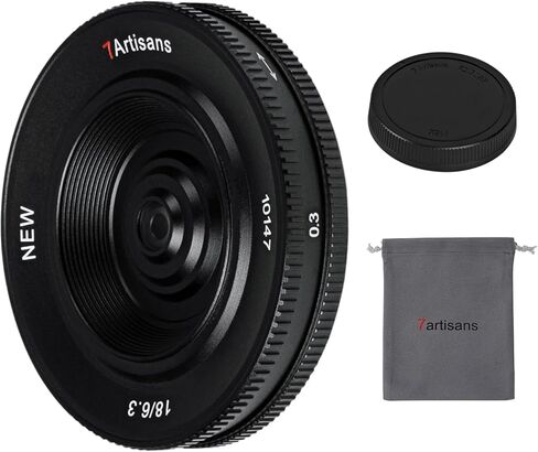 7artisans 18mm F6.3 Mark Ⅱ Ultra-Thin APS-C Prime Lens Fit for Fujifilm FX Compact Mirrorless Cameras for Fuji Xh2s XT4 XT3 XE4 Xs10 X-A10 X-A7 X-M2 X-T10 X-T2 X-T20 X-Pro1 X-Pro2 X- E1 X-E2 in Kuwait