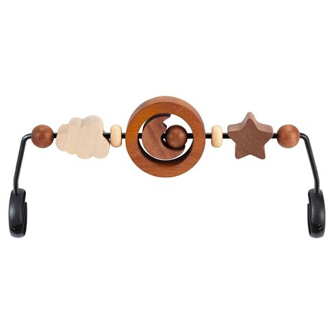 Toy Bar Compatible with Baby Bjorn Bouncer Toy Bar for Baby Bouncer, Durable Wooden Baby Bouncer Toy Bar Attachment, Rotatable Baby Sensory Toy (Natural Wood Colors) in Kuwait