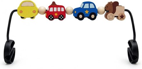 Baby Bjorn Bouncer Toy Bar, Wooden Rotatable Bouncer Toy Bar Attachment, Montessori Sensory Gifts for Babies in Kuwait