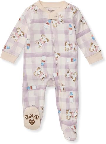 Burt's Bees Baby Boys Footless Pajamas, Sleep and Play Loose Fit, 100% Organic Cotton Soft One-piece PJs in Kuwait