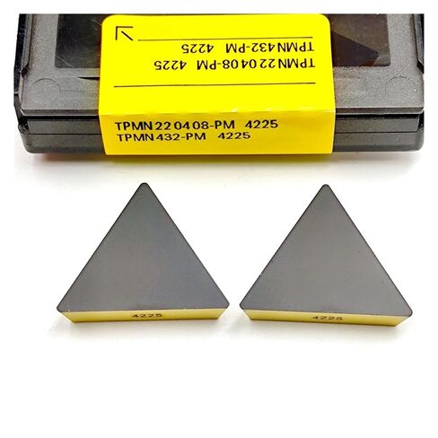 High Toughness Turning Blade Machine Accessories 10PCS TPMN160308 TPMN220408 PM4225 Hard Alloy Milling Tool External Turning Cutter Blade Lathe(TPMN160308 PM4225) in Kuwait
