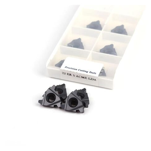Indexable Lathe Carbide Insert 10PCS 22ER 5ACME Thread Turning Tool Hard Alloy Metal Lathe Use for Processing Steel and Stainless Materials in Kuwait