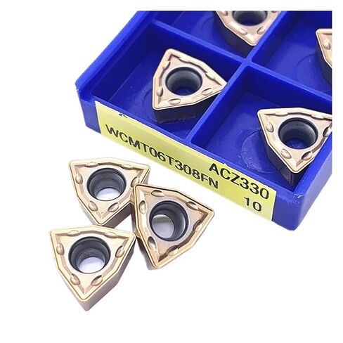 High Toughness Turning Blade Machine Accessories 10PCS WCMX030208FN WCMX040208FN WCMT050308FN WCMT06T308FN WCMT080412FN Hard Alloy Tool External Turning Lathe | WCMX030208FN in Kuwait