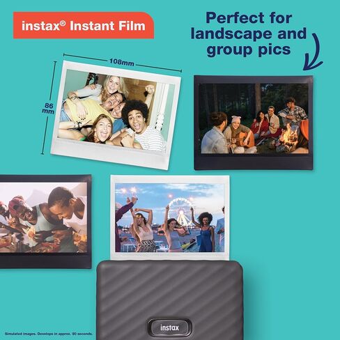 Fujifilm Instax Link Wide Printer - Mocha Gray in Kuwait