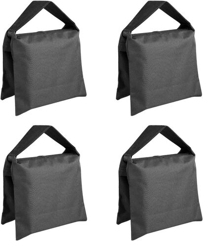 Neewer® 6 Pack Black Sand Bag Photography Studio Video Stage Film Saddlebag for Light Stands Boom Arms Tripods in Kuwait