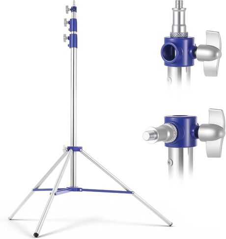 Light Stand Photography 10.5ft/320cm, 2 Pack Heavy Duty Photography Tripod Stand with 1/4" to 3/8" Universal Screw, Adjustable Lighting Stand for Studio LED, Ring Light, Softbox, Monolight, Strobe in Kuwait