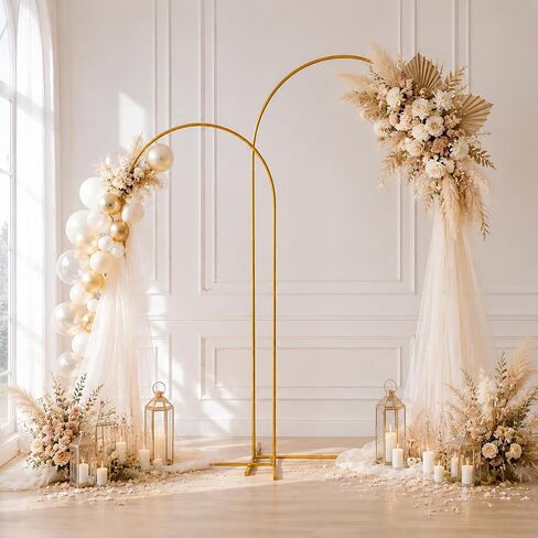 7.2 FT Arch Backdrop Stand, Balloon Arch Stand | Metal Background Arch Stand, Backdrop Arch Frame, Wedding Arch for Backdrop in Kuwait