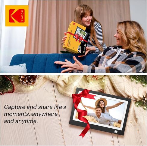KODAK WiFi Digital Picture Frame, 11.6 Inch 1366 * 768 HD IPS Touchscreen Digital Photo Frame with 32GB Storage, Easy Setup to Share Photos or Videos, The Best Gift for Family and Friends in Kuwait