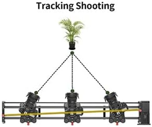 GVM Motorized Camera Slider, 48''/120CM Carbon Fiber Camera Slider with APP Control, Support Video Mode, Time Lapse Photography, Horizontal, Tracking and 120° Panoramic Shooting in Kuwait