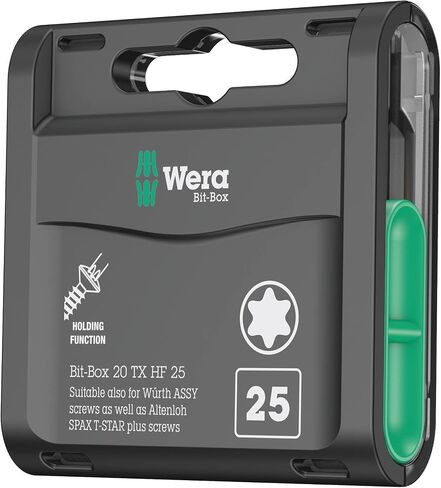 Wera - 5059298001 KK 40 Kraftform Bitholding Screwdriver and 3 1/2-Inch Bit Pouch Set, 7-Piece in Kuwait