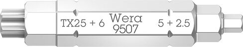 Wera - 5059298001 KK 40 Kraftform Bitholding Screwdriver and 3 1/2-Inch Bit Pouch Set, 7-Piece in Kuwait