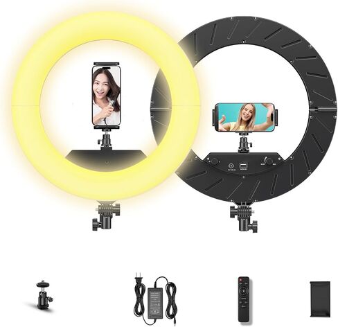 18 inch Ring Light Kit,55W no Bracket, 6700K Dimmable LED Ringlight in Kuwait