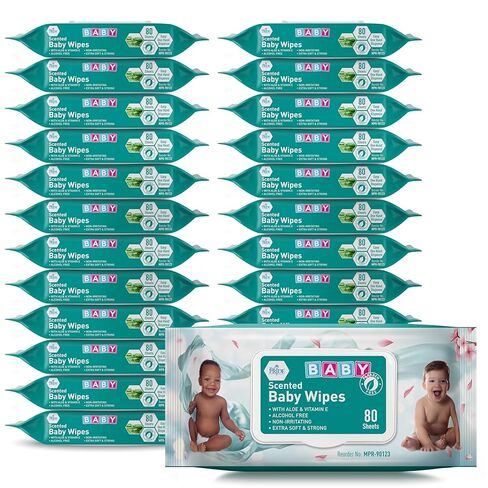 MED PRIDE Scented Baby Wipes with Aloe & Vitamin E,Alcohol-Free, 1920Ct in Kuwait