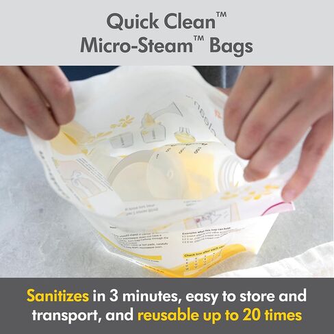 Medela Breast Milk Storage Set | Cooler, Bottles, Bags, Steam Bags | 1Ct in Kuwait