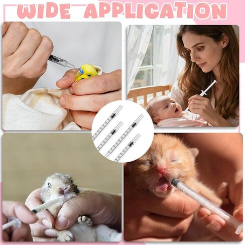 50PCS Colostrum Collector Kit Include 1ml Breastmilk Collector Syringes with Caps 4Pcs Measuring Cups 60 Stickers and Collection Bag Breast Colostrum Collection Gift Set for Breastfeeding in Kuwait