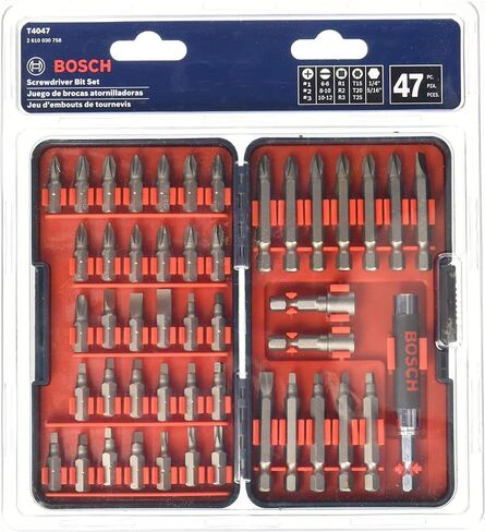 Bosch T4047L 47 pc. High-Carbon Steel Hex Shank Screwdriver Bit Set in Kuwait