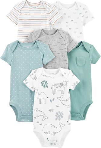Simple Joys by Carter's Unisex Babies' Short-Sleeve Bodysuit in Kuwait