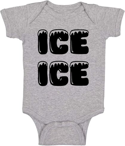 Ice Ice - Funny Baby Essentials Bodysuit - Cute Baby Boy Clothes Newborn Girl Outfit Romper in Kuwait