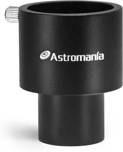 Astromania 1.25 Inch to 0.965 Inch Telescope Eyepiece Adapter | Precision Thread Conversion,Black Anodized Aluminum Alloy,Lightweight Saves Space,Eliminates Some Focusing&Converting Problem in Kuwait