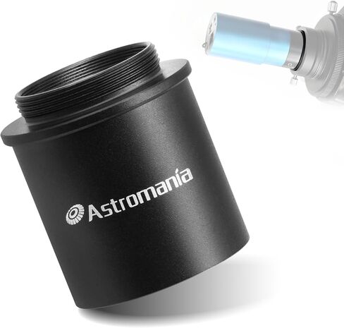 Astromania C Mount Male Thread to 1.25 Inch Video Camera Telescope Adapter | Precision Thread Conversion,Black Anodized Aluminum Alloy,Lightweight Saves Space,Eliminates Some Focusing&Converting Problem in Kuwait
