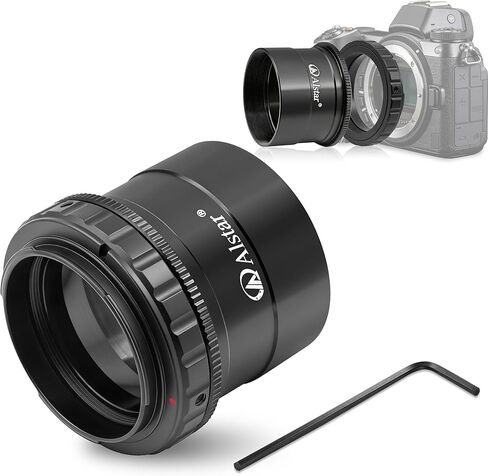 Alstar Telescope Photo Adapter M42 to 2 inch Telescope Adapter | T2 Mount Telescope Camera Adapter Including T2 T Ring for DSLR and 2 Inch T Adapter, for All Canon EOS SLR DSLR Cameras in Kuwait