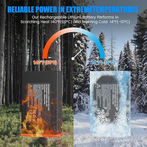 2PCS Power Mag Battery Pack Compatible with Moultrie Edge 5000mAh Cellular Trail Camera Battery for Edge, Edge PRO, Edge 2, Edge 2 PRO Replacement Battery | Batteries Pack for Edge, Edge PRO, Edge 2, Edge 2 PRO Replacement Battery in Saudi Arabia