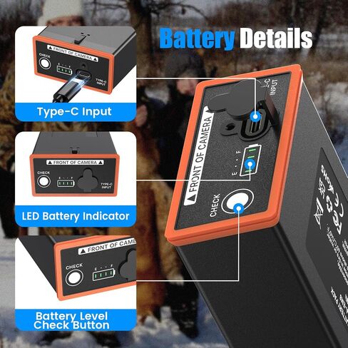 2PCS Power Mag Battery Pack Compatible with Moultrie Edge 5000mAh Cellular Trail Camera Battery for Edge, Edge PRO, Edge 2, Edge 2 PRO Replacement Battery | Batteries Pack for Edge, Edge PRO, Edge 2, Edge 2 PRO Replacement Battery in Saudi Arabia