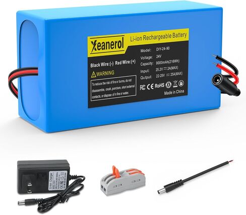 12V 15000mAh Rechargeable Battery Pack with Charger, Replacement Lithium Battery Compatible with 12 Volt Devices RC Car, LED Light Strip, DIY, Boat, Robot, CCTV Camera in Saudi Arabia