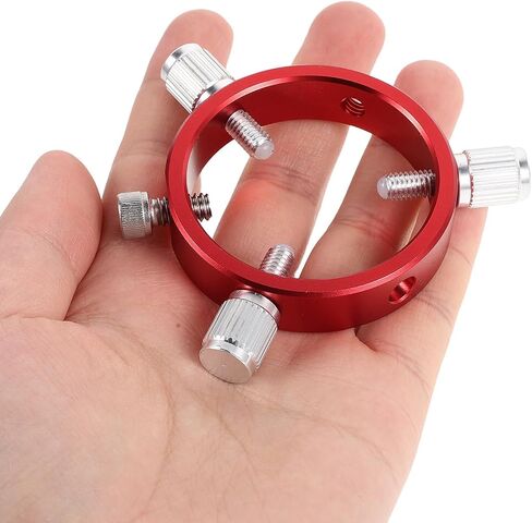 Didiseaon Astrophotography Guiding Ring for Telescope 6 Hole Adjustable Aluminum Alloy 50mm Guide Scope Support Bracket with High Precision Alignment and Secure Mounting for Finder Scope in Kuwait