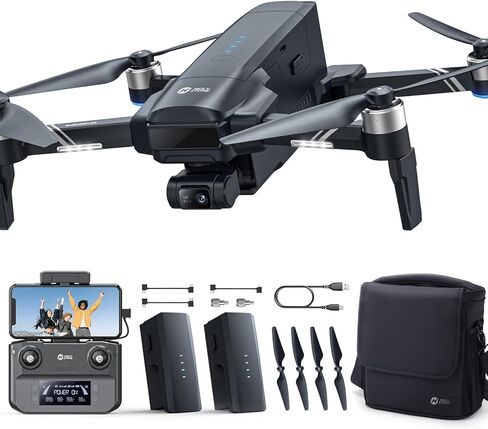 Holy Stone Sentinel HS600D 3-Axis Gimbal Drone with Camera for Adults, Professional 8K Photo, Level-6 Wind Resistance, 6KM Transmission, 80-Min Flight, Smart Track, Auto Return & Beginner Mode in Kuwait