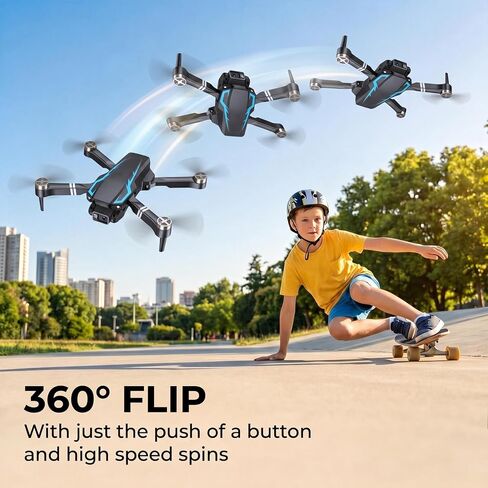 Drones with Camera for Adults 1080P, Beginner Drone with Altitude Hold, One Key Take Off/Landing, 3D Flip, 3 Speed Mode, 2 Batteries 30 Mins Flight Time, Mini 4K Drone with Camera in Kuwait