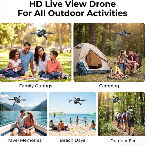 Drones with Camera for Adults 1080P, Beginner Drone with Altitude Hold, One Key Take Off/Landing, 3D Flip, 3 Speed Mode, 2 Batteries 30 Mins Flight Time, Mini 4K Drone with Camera in Kuwait