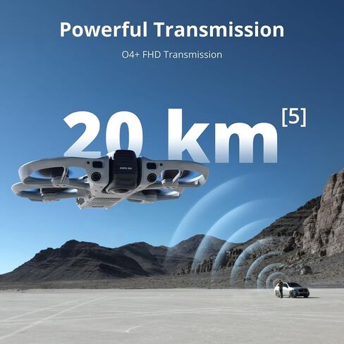 DJI Avata 360 Fly More Combo, 8K 360 FPV Drone (DJI RC 2) Bundle with Sandisk microSDXC 128GB Memory Card + Deco Photo Backpack + Deco Gear Landing Pad + Deco Essentials 26 Month Protection Pack in Kuwait