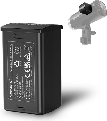 NEEWER Q200 Q3 Replacement Battery, 14.8V/3200mAh Rechargeable Li ion Battery Pack Only Q200 Q3 Outdoor Flash Strobe Light for Outdoor Photography, NB-Q200 in Saudi Arabia