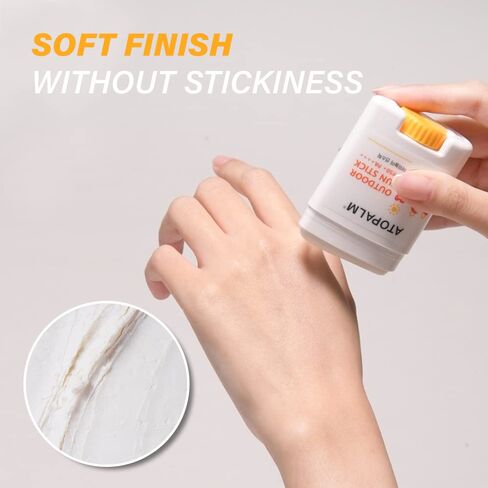 ATOPALM Outdoor Sun Stick SPF50+ PA++++, 0.74 oz (21g) | Matte Mineral Sunscreen Stick | Non-Greasy Face SPF | Korean Outdoor Sun Protection | Soothing Skin Care | SPF Moisturizer in Kuwait