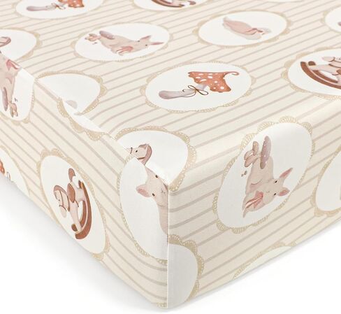 DILIMI Fitted Crib Sheets for Baby Boys and Girls, Ultra-Soft Breathable Baby Crib Sheet Fits Standard Crib and Toddler Mattress, Hot Air Balloon in Kuwait