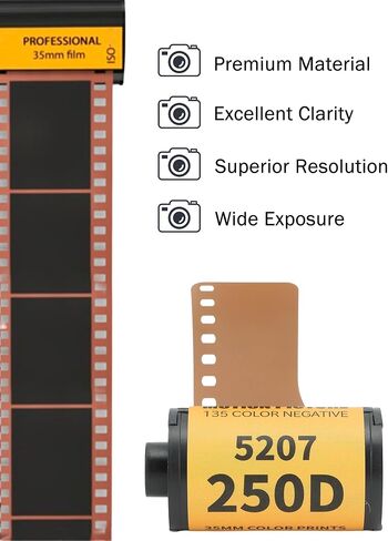 35mm Film Roll ECN 2 35mm Camera Film Roll Print | 200 to 250 Light Sensitivity Color Film Roll for 135 Camera in Kuwait