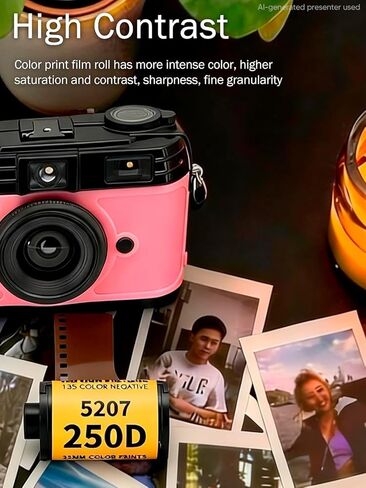 35mm Film Roll ECN 2 35mm Camera Film Roll Print | 200 to 250 Light Sensitivity Color Film Roll for 135 Camera in Kuwait